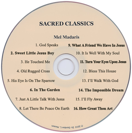 Mel Madaris - Sacred Classics CD
